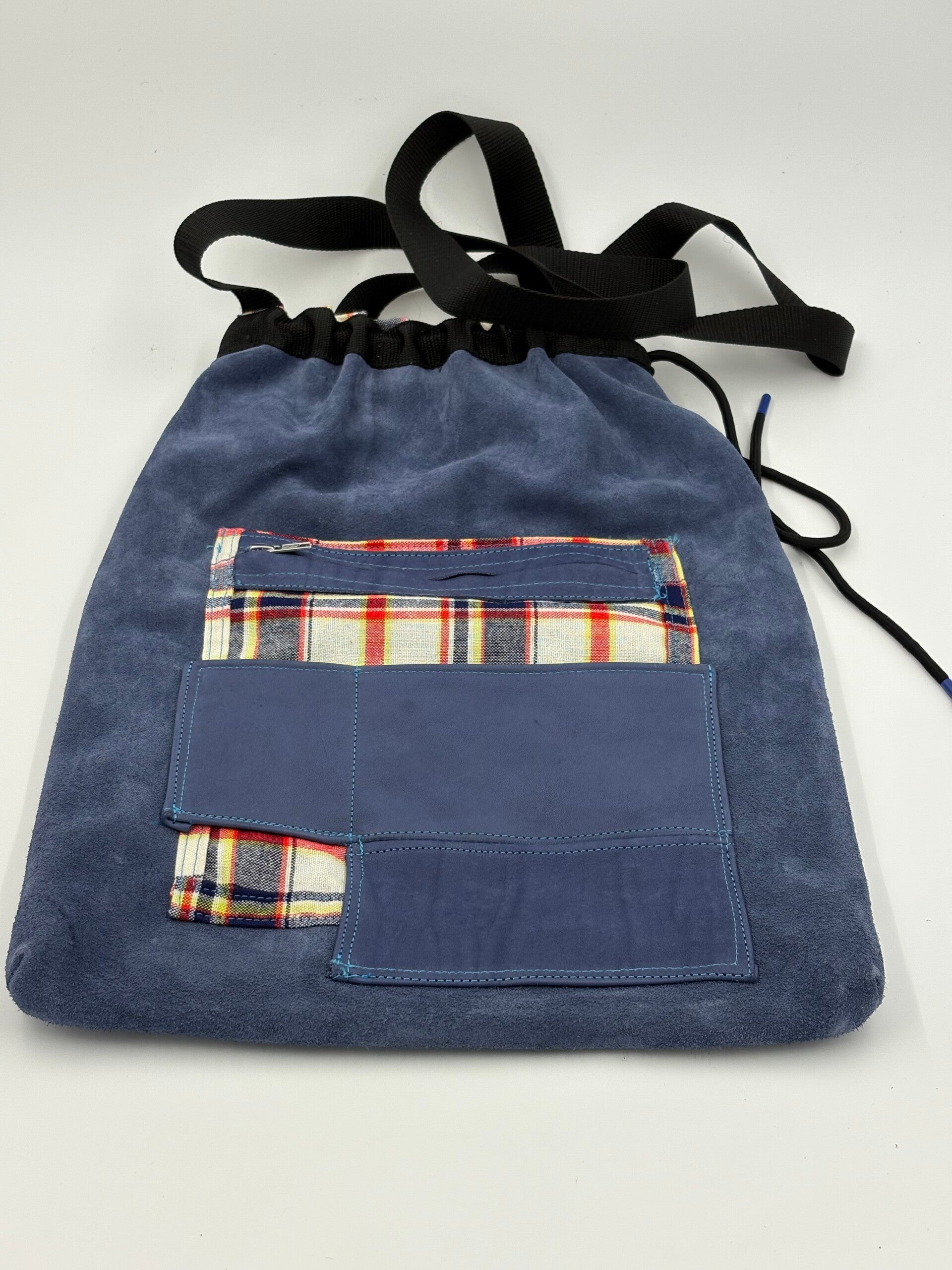shopper tas , blauw , ruit