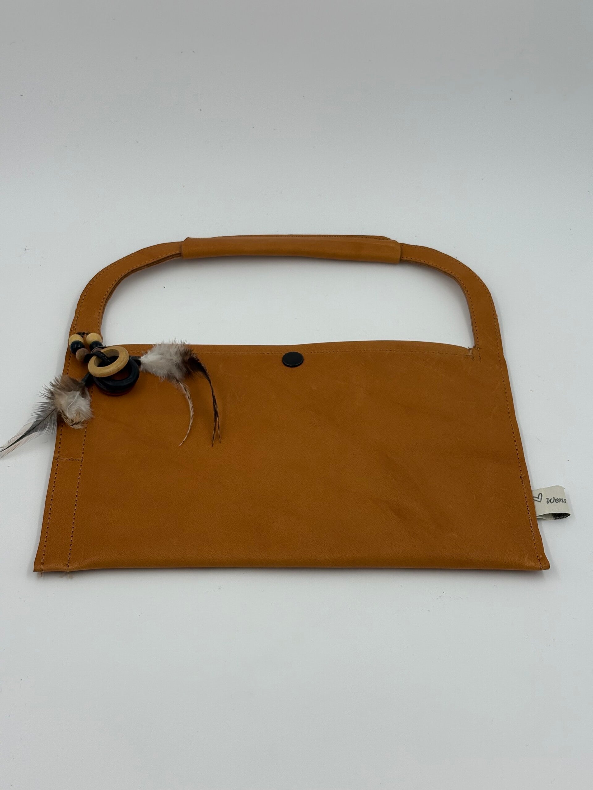 Platte tas , cognac , ruit