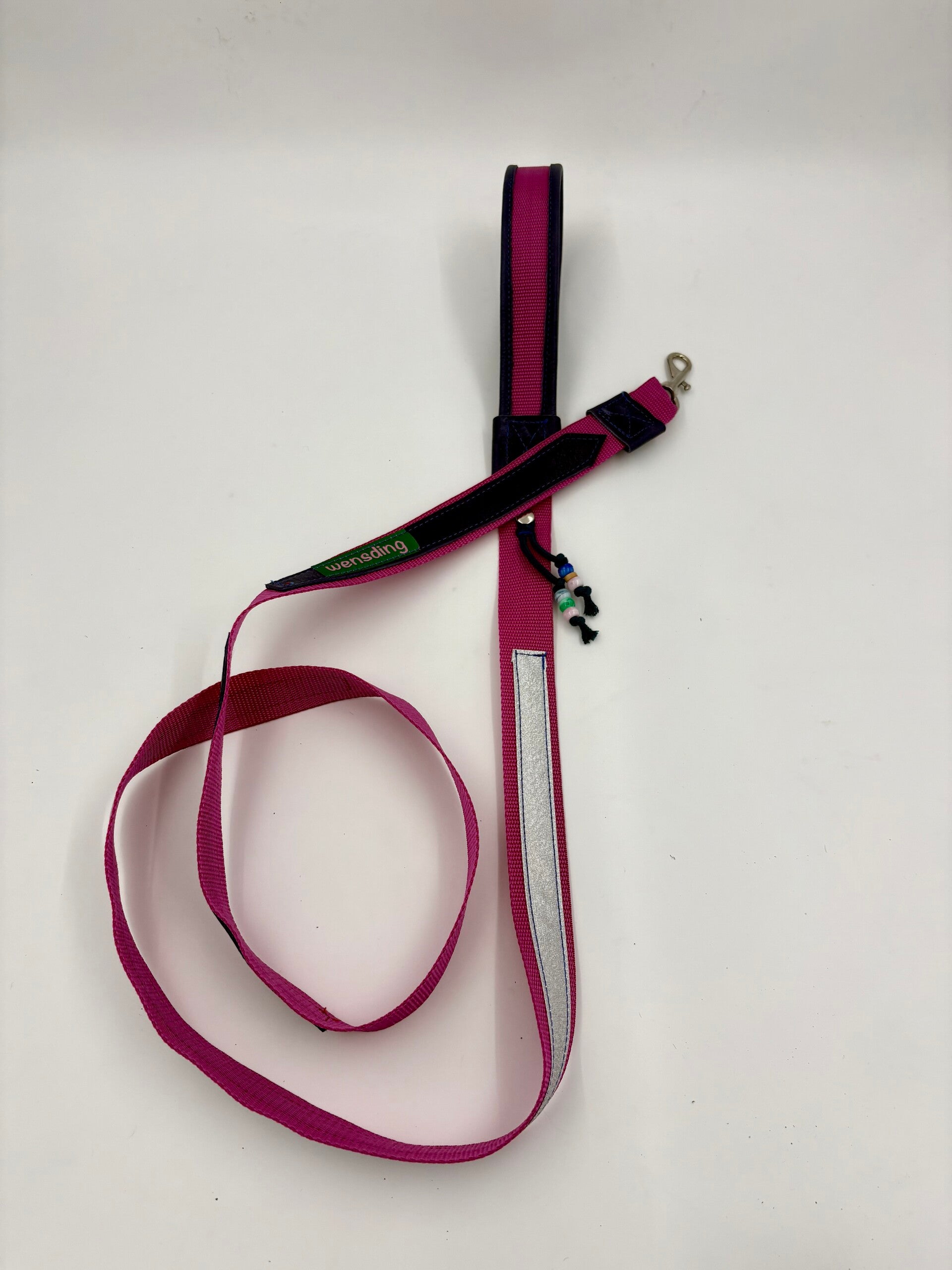 Hondenlijn roze blauw M