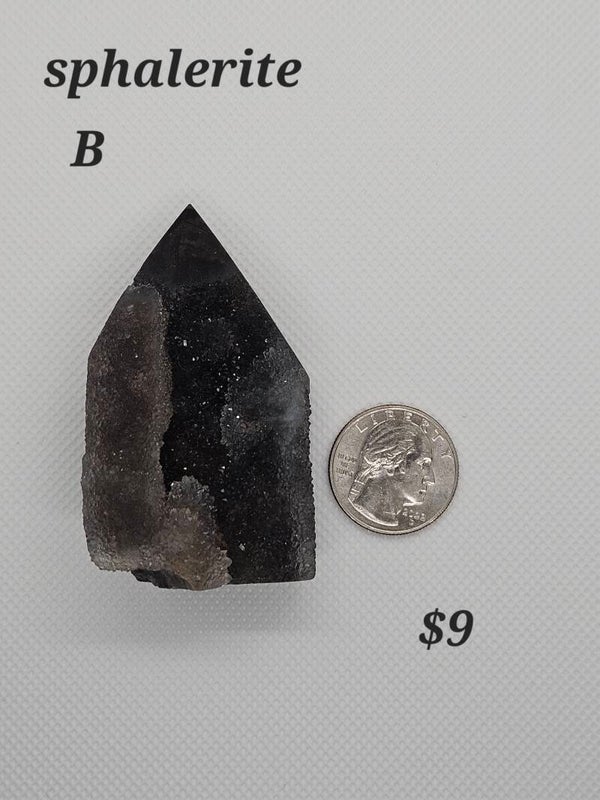 Sphalerite druzy towers