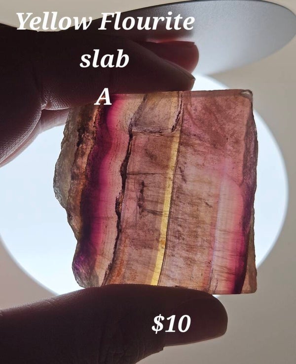 Flourite slab