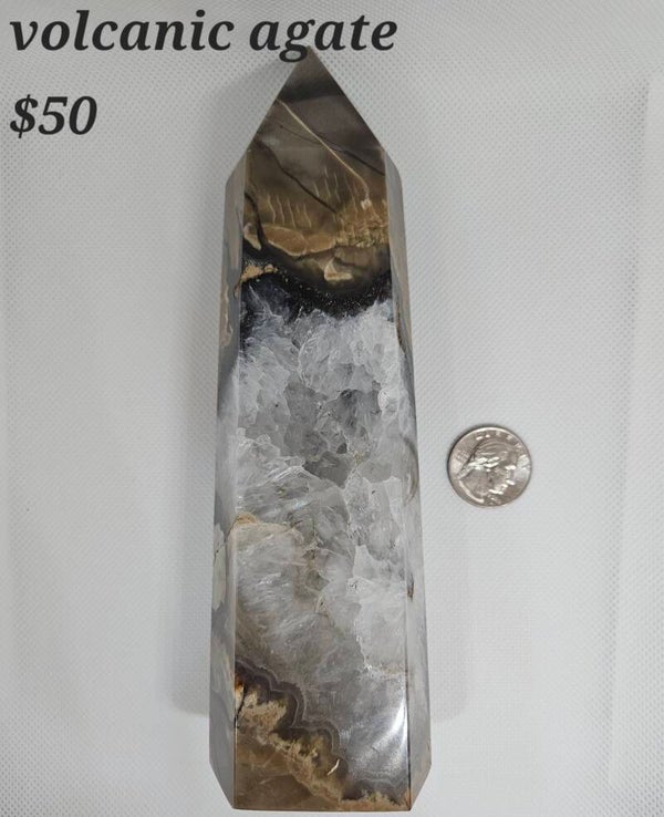 BIG volcano agate tower