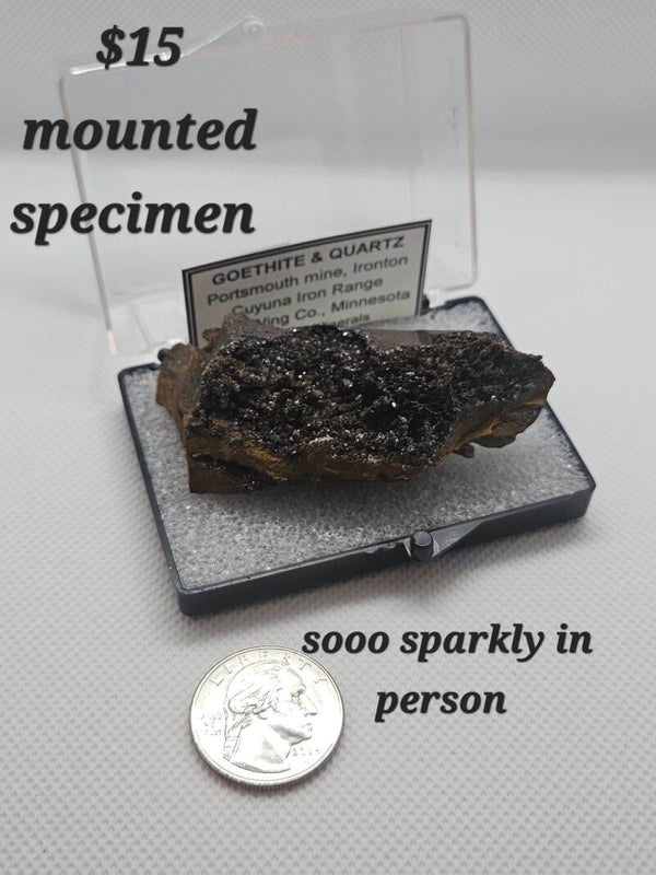 Goethite mounted specimen