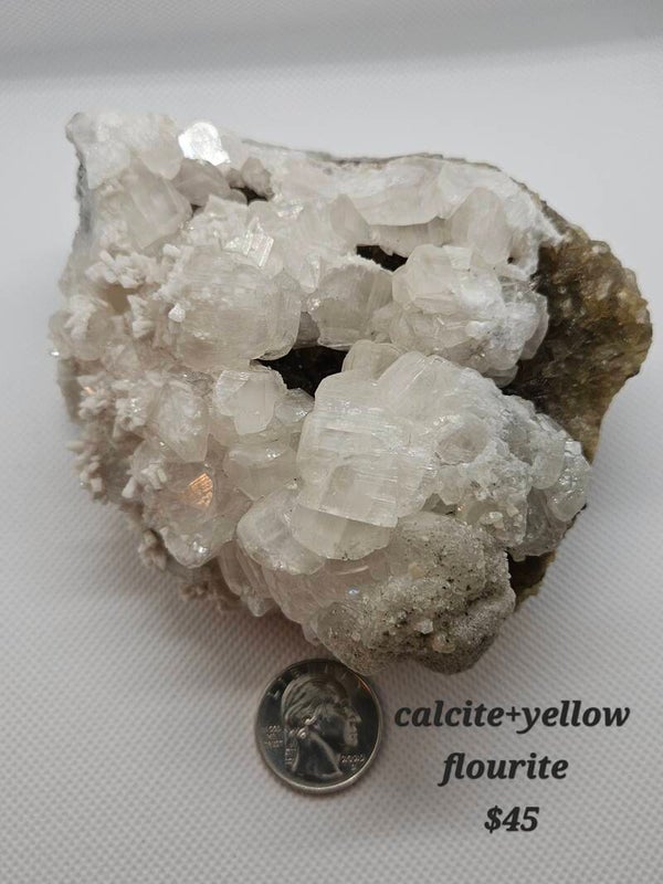 Calcite and flourite
