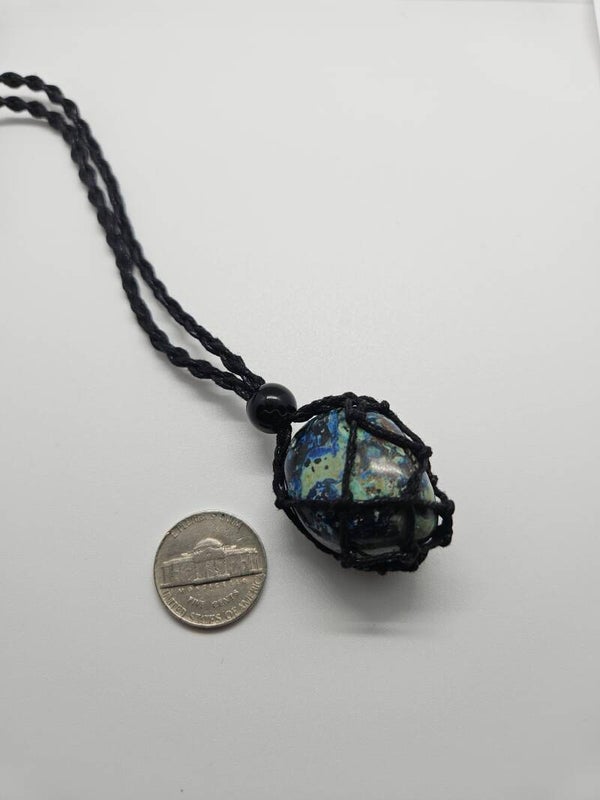 Azurite necklace