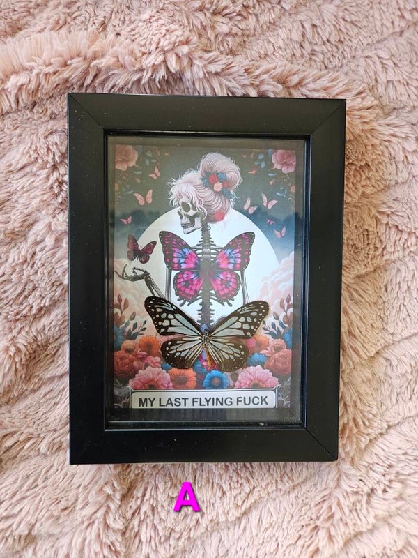 Flying F*ck w/real butterfly