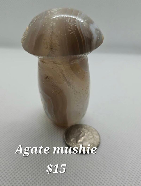 Agate mushie