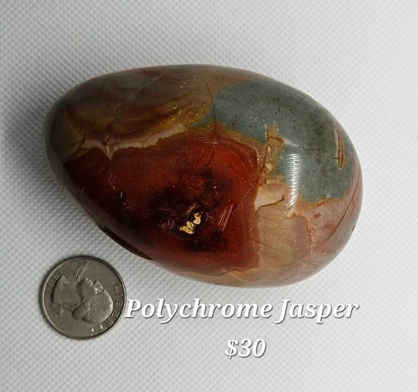 Polychrome jasper egg