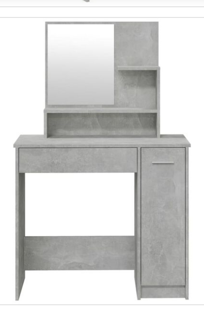 Kaptafel grijs betonlook