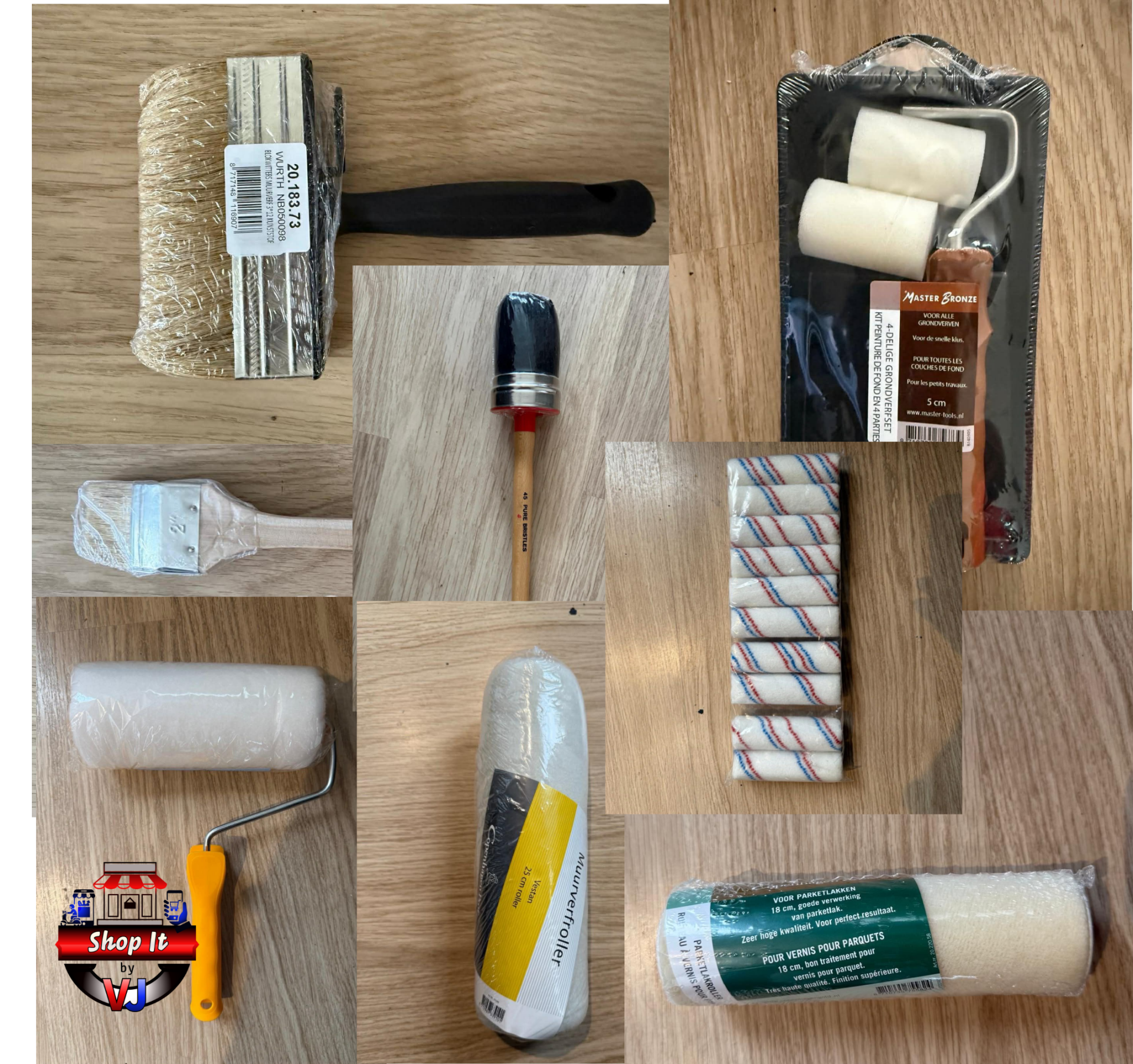 Kwasten en Rollers diverse soorten
