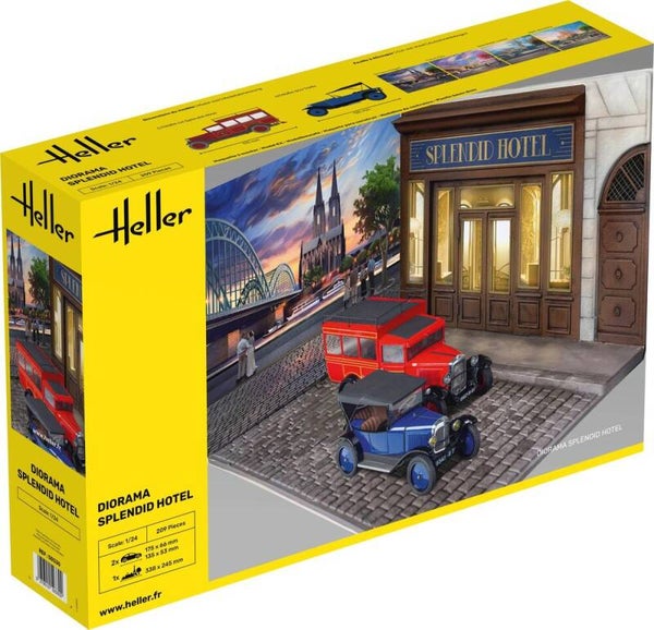 HELLER : REF : 50330 : 1:24 : SCENERY FOR DIORAMA : Diorama Splendid Hotel