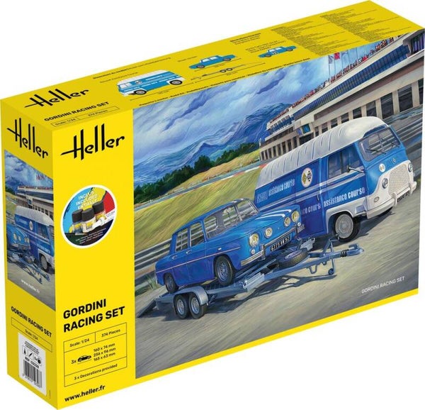 HELLER : REF : 52328 : 1:24 : VEHICULES SET : Gordini Racing Set (STARTER KIT)