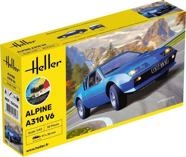 HELLER : REF : 56146 : 1:43 : FRANCE : ALPINE : Alpine A310 (1971-1984) (STARTER KIT)
