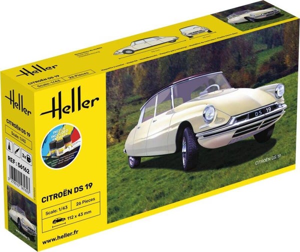 HELLER : REF : 56162 : 1:43 : FRANCE : CITROEN : DS 19 (1955-1969) (STARTER KIT)