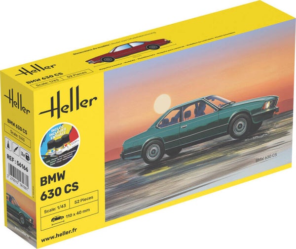 HELLER : REF : 56166 : 1:43 : German : BMW : 630 CS (1976-1979) (STARTER KIT)