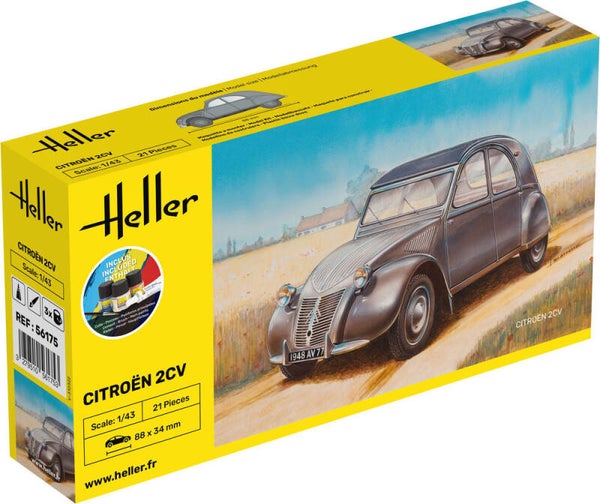 HELLER : REF : 56175 : 1:43 : FRANCE : CITROEN : 2CV (1949-1990) (STARTER KIT)