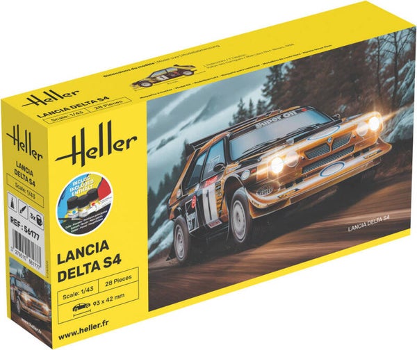 HELLER : REF : 56177 : 1:43 : ITALY : LANCIA : Delta S4 (1985-1986) (Race Car / Voiture de Course) (STARTER KIT)