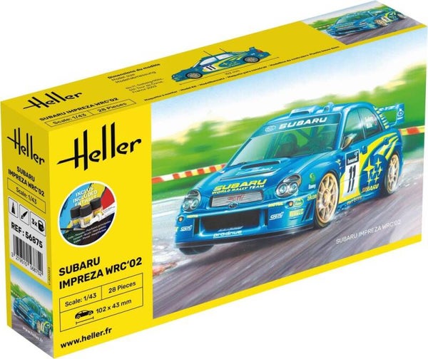HELLER : REF : 56199 : 1:43 : JAPAN : SUBARU : Impreza WRC'02 (Racing Car / Voiture de Course) (2001-2003) (STARTER KIT)
