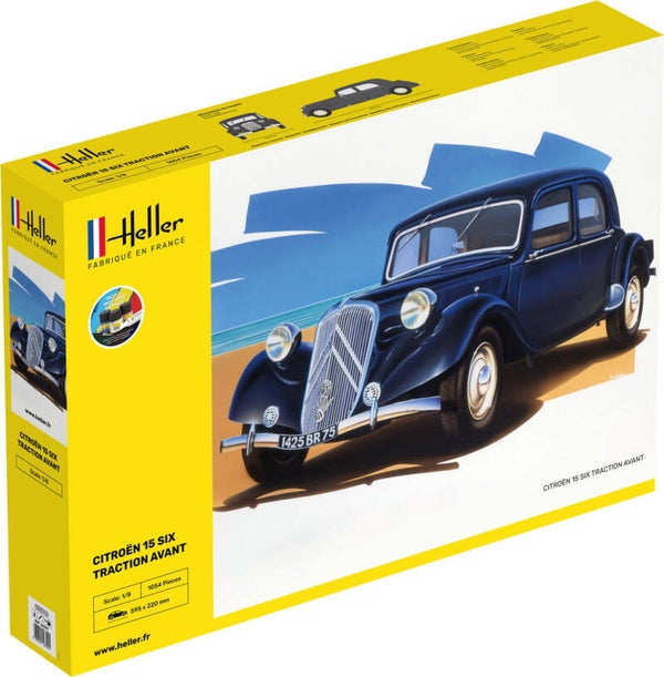 HELLER : REF : 56799 : 1:8 : FRANCE : Citroën : Citroen 15 SIX Traction Avant (1934-1957) (STARTER KIT)