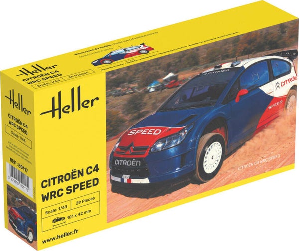 HELLER : REF : 80117 : 1:43 : FRANCE : CITROEN : Citroën C4 WRC Speed (Racing Car / Voiture de Course) (2009-2010)
