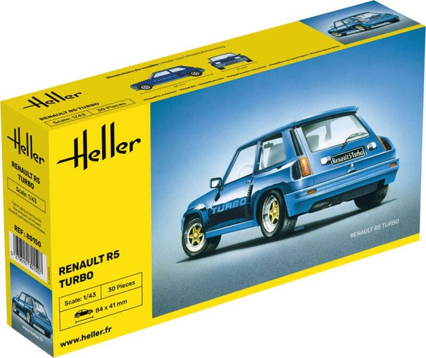 HELLER : REF : 80150 : 1:43 : FRANCE : RENAUT: Renault R5 Turbo (1980-1985)