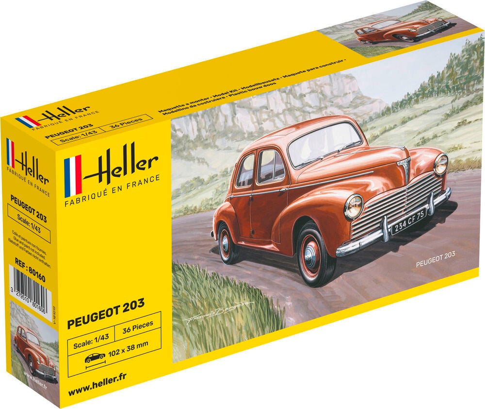 HELLER : REF : 80160 : 1:43 : FRANCE : PEUGEOT : Peugeot 203 (1948-1960)