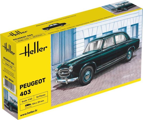 HELLER : REF : 80161 : 1:43 : FRANCE : PEUGEOT : 403 (1955-1966)