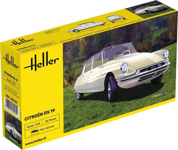 HELLER : REF : 80162 : 1:43 : FRANCE : CITROEN : DS 19 (1955-1969)