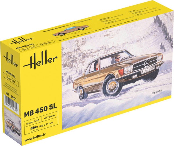 HELLER : REF : 80171 : 1:43 : German : MERCEDES-BENZ : 450 SL (1975-1980)