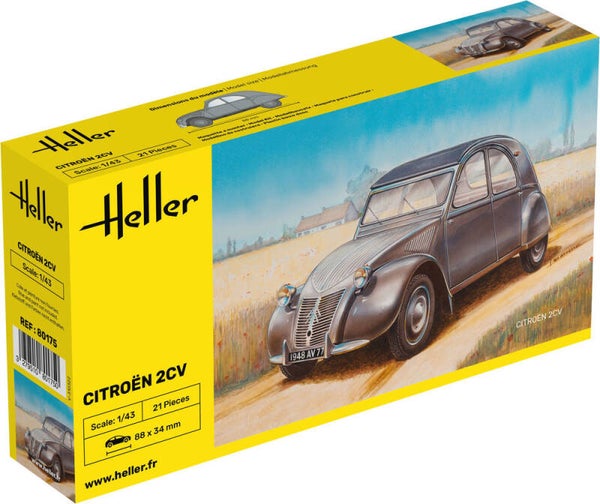 HELLER : REF : 80175 : 1:43 : FRANCE : CITROEN : 2CV (1949-1990)