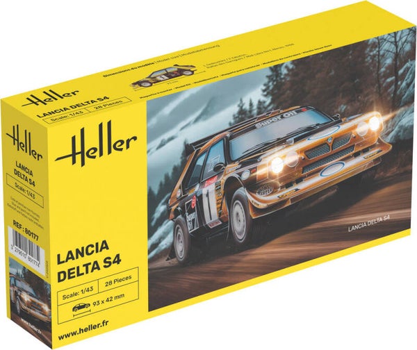 HELLER : REF : 80177 : 1:43 : ITALY : LANCIA : Delta S4 (Race Car / Voiture de Course) (1985-1986)