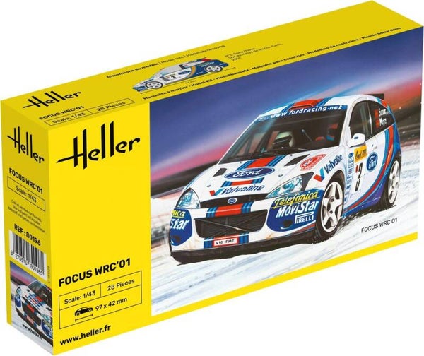 HELLER : REF : 80196 : 1:43 : US : FORD : Focus WRC'01 (Racing Car / Voiture de Course) (1999-2010)