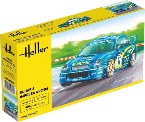 HELLER : REF : 80199 : 1:43 : JAPAN : SUBARU : Impreza WRC'02 (Racing Car / Voiture de Course) (2001-2003)