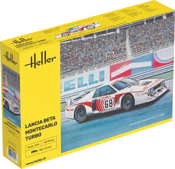 HELLER : REF : 80741 : 1:24 : ITALY : LANCIA : Beta Montecarlo Turbo) (Race Car / Voiture de Course) (1979-1981)