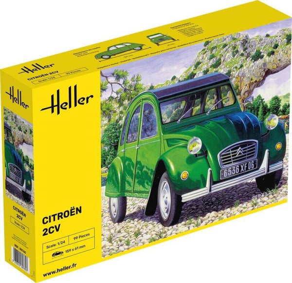 HELLER : REF : 80765 : 1:24 : FRANCE : Citroën : 2CV (1949-1990)