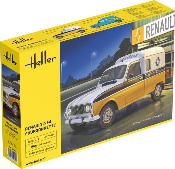 HELLER : REF : 82700 : 1:24 : FRANCE : RENAULT : Renault 4 F4 Fourgonette (1961-1995)