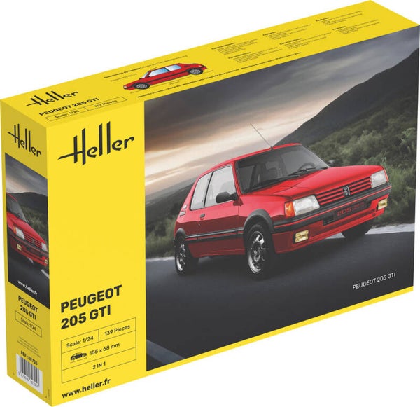 HELLER : REF : 82705 : 1:24 : FRANCE : Peugeot : 205 GTI  (1983-1998)