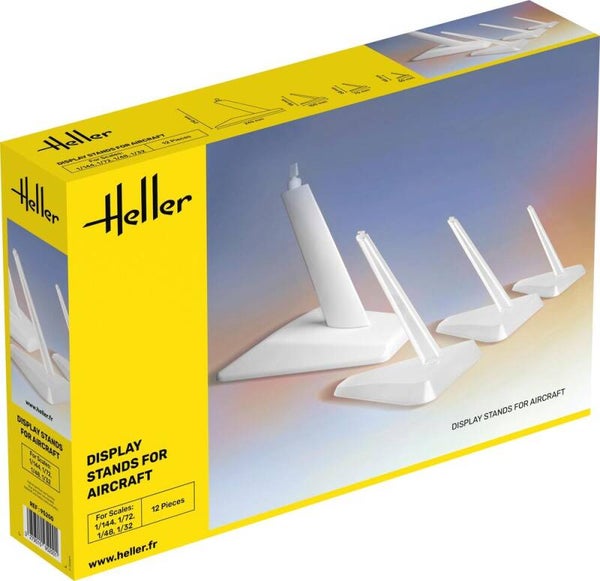 HELLER : REF : 95200 : MODEL STANDS : Display Stands for Aircraft / Présentoirs pour Avions (4 Stands)