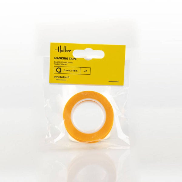HELLER : REF : 99012 : TOOL / OUTILLAGE : Masking tape / Bande de Masquage 6 mm x 18 m (2 Pieces)