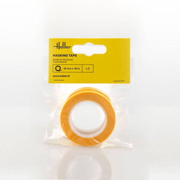 HELLER : REF : 99013 : TOOL / OUTILLAGE : Masking tape / Bande de Masquage 10 mm x 18 m (2 Pieces)