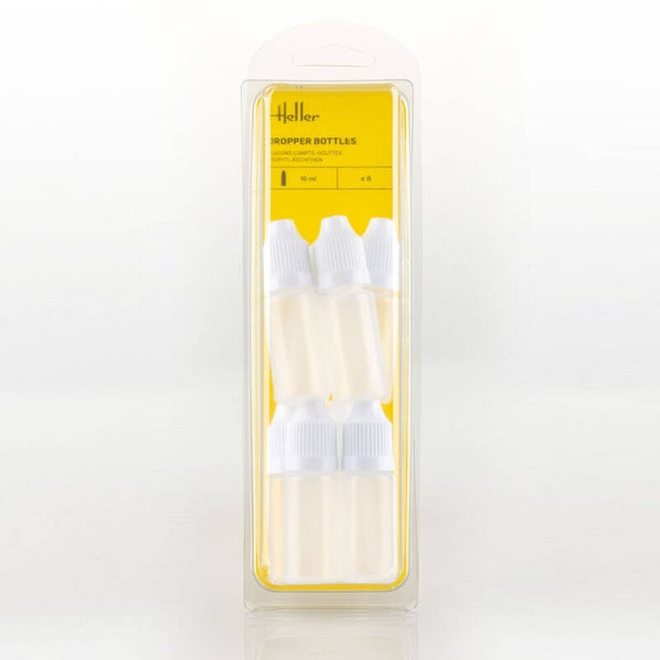 HELLER : REF : 99015 : TOOL / OUTILLAGE : Dropper Bottles (10 ml) / Flacons Compte-Gouttes (10 ml) (8 Pieces)