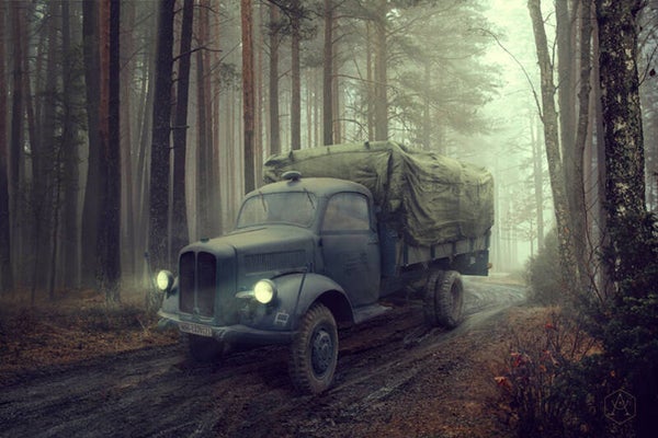 RODEN : REF : 740 : 1:35 : German Truck Borgward B 3000 S