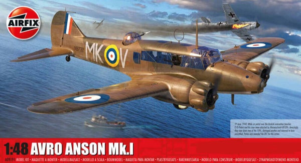 AIRFIX : REF : A09191 : 1:48 : AIRCRAFT KIT : UK (RAF) : AVRO : Anson Mk.I