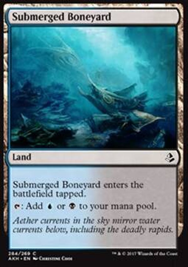 Magic the Gathering (MTG) : Submerged Boneyard (Amonkhet (AKH)) (PL Deck: 284/269) - C