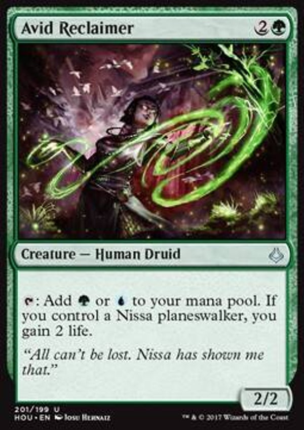 Magic the Gathering (MTG) : Avid Reclaimer (Hour of Devastation (HOU)) (PL Deck: 201/199) - U