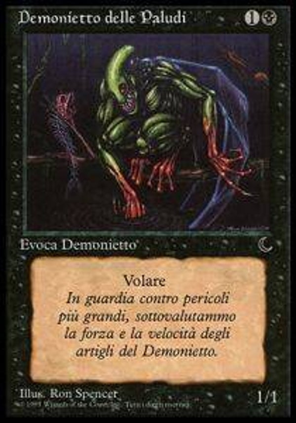 Magic the Gathering (MTG) : Bog Imp - (The Dark ITALIAN - dated 1995) - C