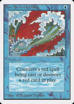 Magic : The Gathering (MTG) : Blue Cards (Unlimited Ed. 1993)
