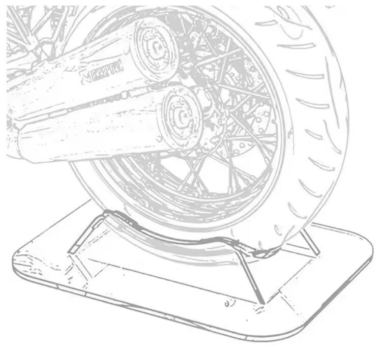 MENG MODEL : REF : SPS-086 : STAND : Motorcycle Model Stand / Support de Modèle de Moto (1 : 9)