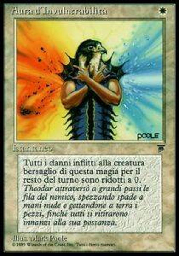 Magic the Gathering (MTG) : Indestructible Aura - (Legends ITALIAN - 1995) - C