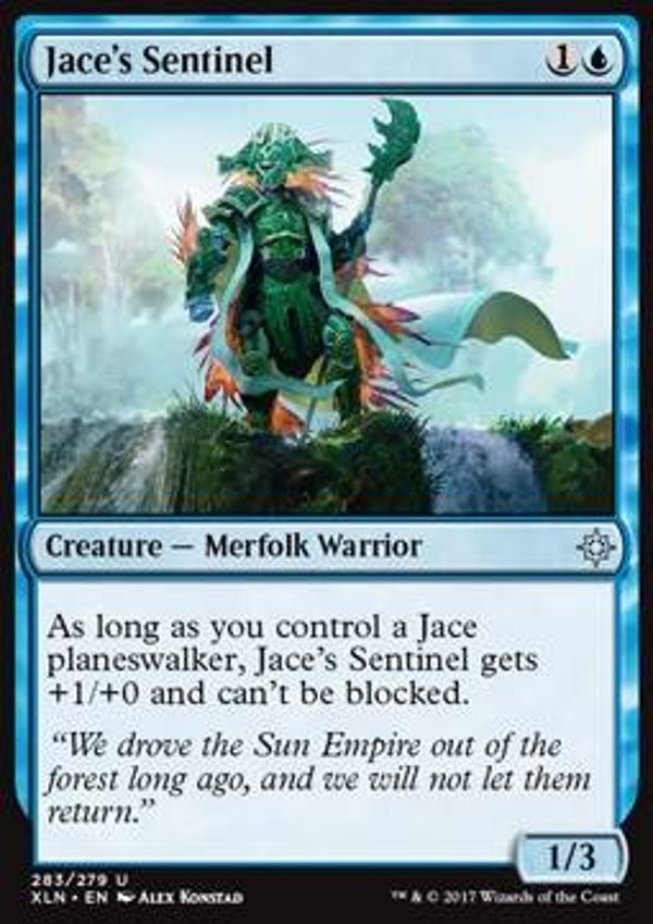 Magic the Gathering (MTG) : Jace's Sentinel (Ixalan (XLN)) (PL Deck: 283/279) - U